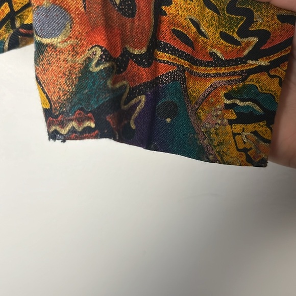 Vintage 1980s Marnie West Union Made cropped button up collared top size small - Picture 6 of 8